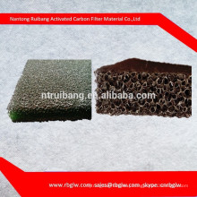 manufacturing all kinds of pore size black filter Activated Carbon Foam
